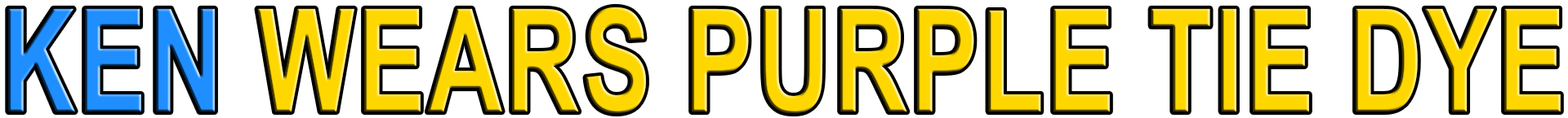 KEN WEARS PURPLE TIE DYE